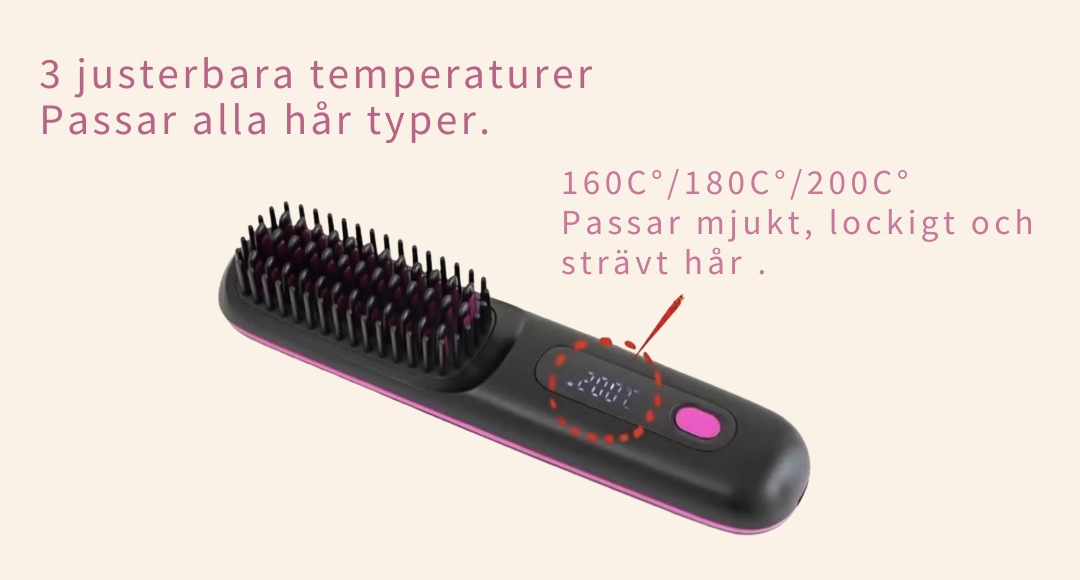 GlossyGo™ Bärbar Styling Borste